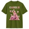 Cardi B Little Miss Drama Tour 2026 T Shirt Harajuku TShirts Short Sleeve Funny Tops Summer Pure Cotton Plus Size Tees