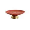 Great Fortune Fruit Plate Home Living Room Ceramic Anti-slip Fruit Plate Light Luxury High-end Round Dried Fruit Snack Plate New