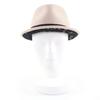 Excellent CHANEL Hat COCO Mark Button Fedora Hat Beige Felt Women M 13B Used