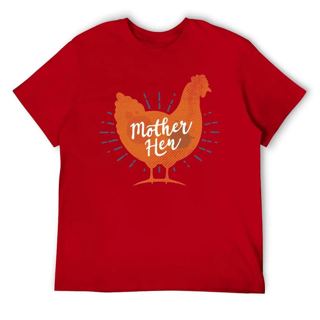 Muttertag Hühnermutter Hühner Mama Damen T-Shirt Rundhals Bewegen Humor Grafik Top Tee Kreative Aktivität Wettbewerb USA S