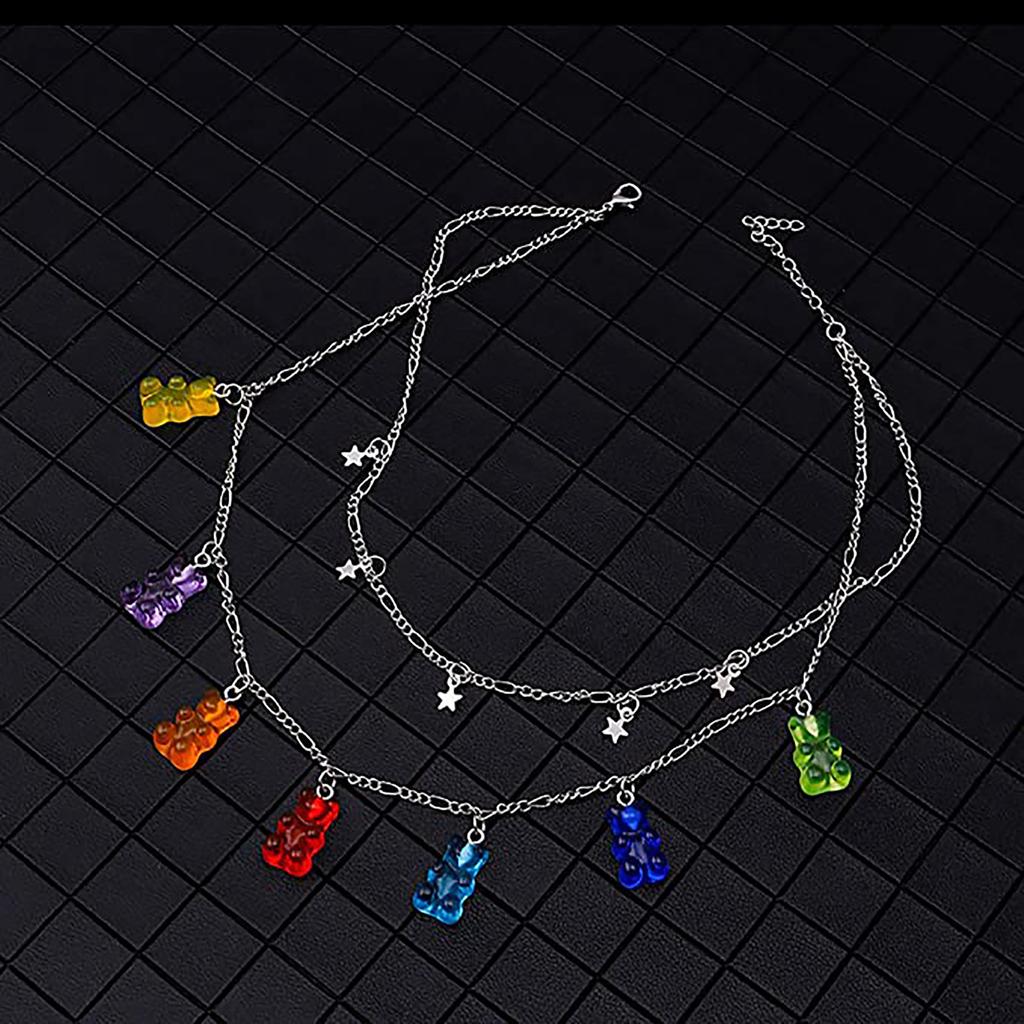 -Bear Necklaces, Choker Necklaces, Multilayer Necklace