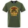 I Like My Motorcycle And Maybe 3 People T-Shirts Men Casual Loose Clothing Oversized Summer Tops Cotton Cartoon Mens Tshirts