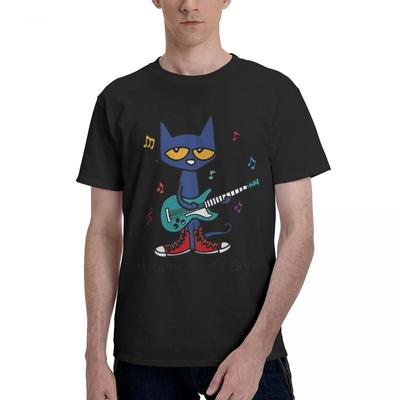 Pete The Cat Singing 100 Cotton Casual Breathable Confortable Man Funny TShirt For Men Funny Gift
