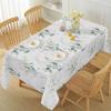Spring Watercolor Eucalyptus Leaves Rectangle Tablecloth for Table Decor Washable Kitchen Dining Tablecloth Wedding Party Decor
