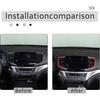 Center Console Air Vent Frame Trim for Honda Pilot 2019-2022/ Ridgeline 2021-2023/ Passport 2019-2023, Carbon Fiber Car Center Consoles Air Condition
