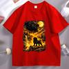 Lustiges Mond-Mops Heulendes T-Shirt Unisex Damen Hunde-Liebhaber T-Shirt Lässig Weich Fitness Sommer Kurzarm T-Shirt Bequeme Kleidung