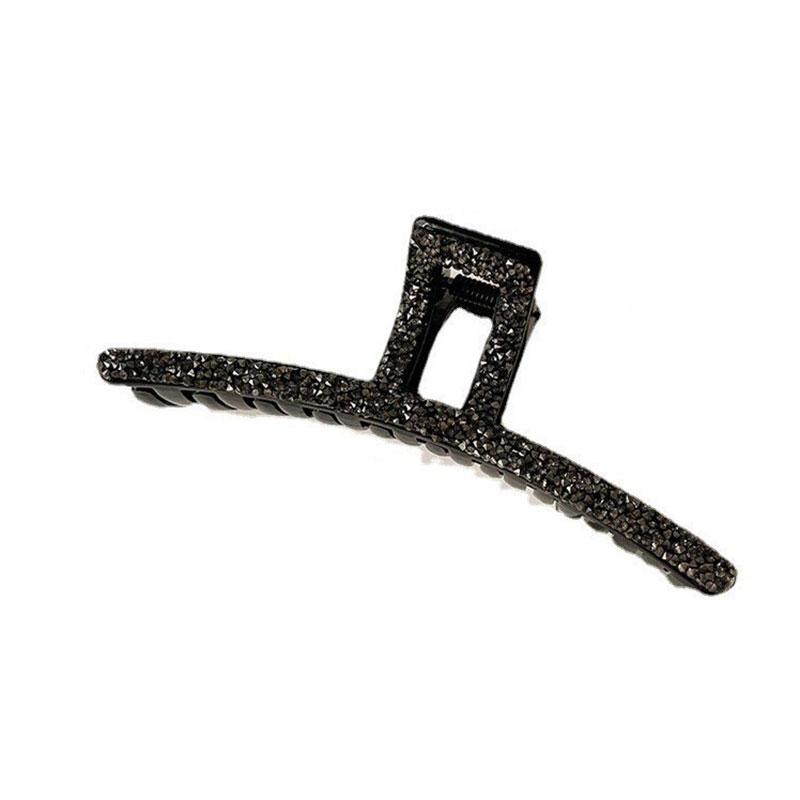 Pince à Cheveux de Luxe Noire à Strass Accessoire pour Cheveux pour Femmes