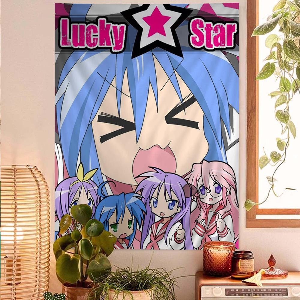 

Manga Miyakawake no Kūfuku Wall Tapestry Cute Anime Character Playful Room Decor for SliceofLife Comedy Anime Fans 74x94cm(29x37in)