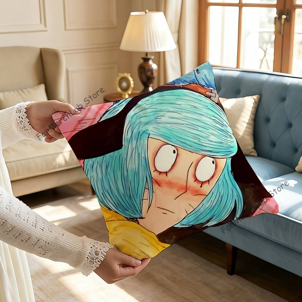 NNyon RanfrenS Fanart Pillow Case Plush Fabric Soft Pillowcase Double Sided Print Sofa Cushion Cover Throw