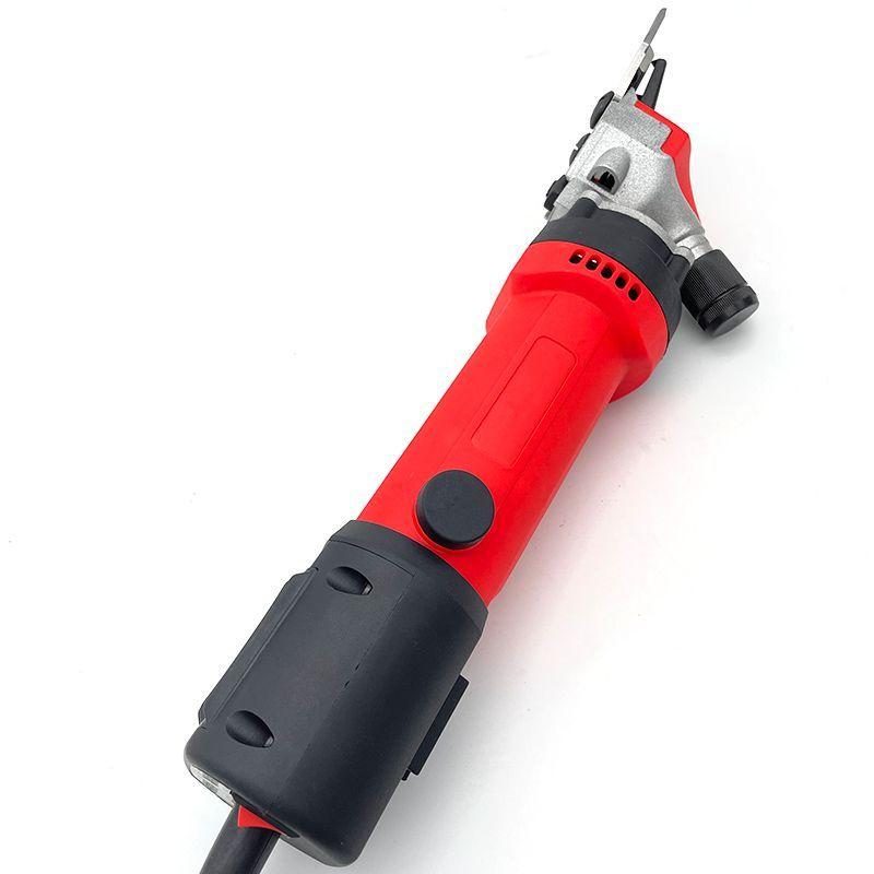 Professional electric sheep clipper with speed control, red