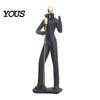 Durable Resin Sculpture Musician Sculpture, Stable Base Abstract Guitar Saxophone Singer Statue, Band Theme Decoration, Home Art Decor
