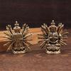 Brasses Buddhist Sculpture Detailed Thousand Hand Guanyin Statue For Serenes Space Fengshui Meditations Spiritual Decors
