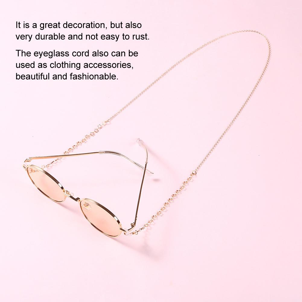 Fashionable Simple Eyeglasses Cord Star Alloy Anti-Slip Strap Rope Glasses Chain Decoration