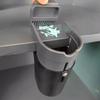 Desktop Multi-function Storage Box Small Object Storage Device Office Desktop Cleaning Small Trash Can with Brush