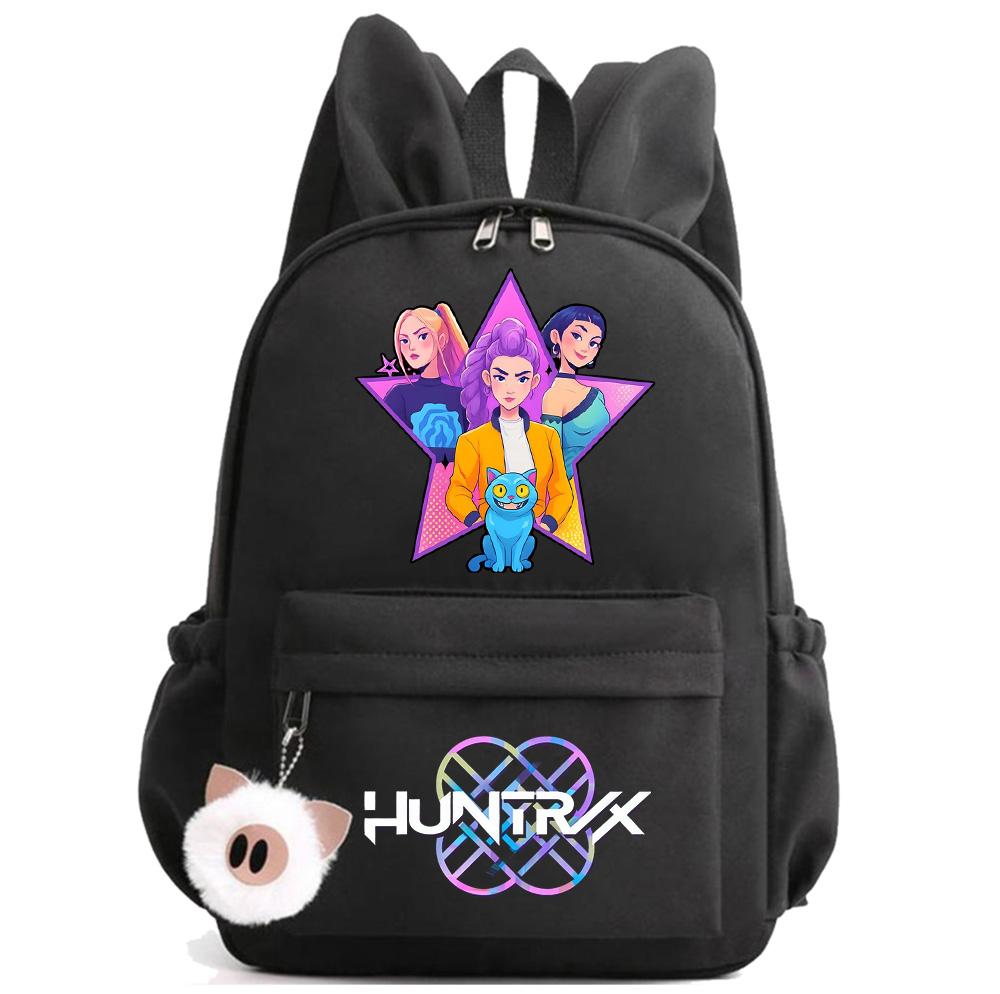 Anime Cartoon K-Pop Demon Hunters Printed Backpack for Teenger Children Student Schoolbag Girl Kid Gift Women Large Capacity Waterproof Travel Bag