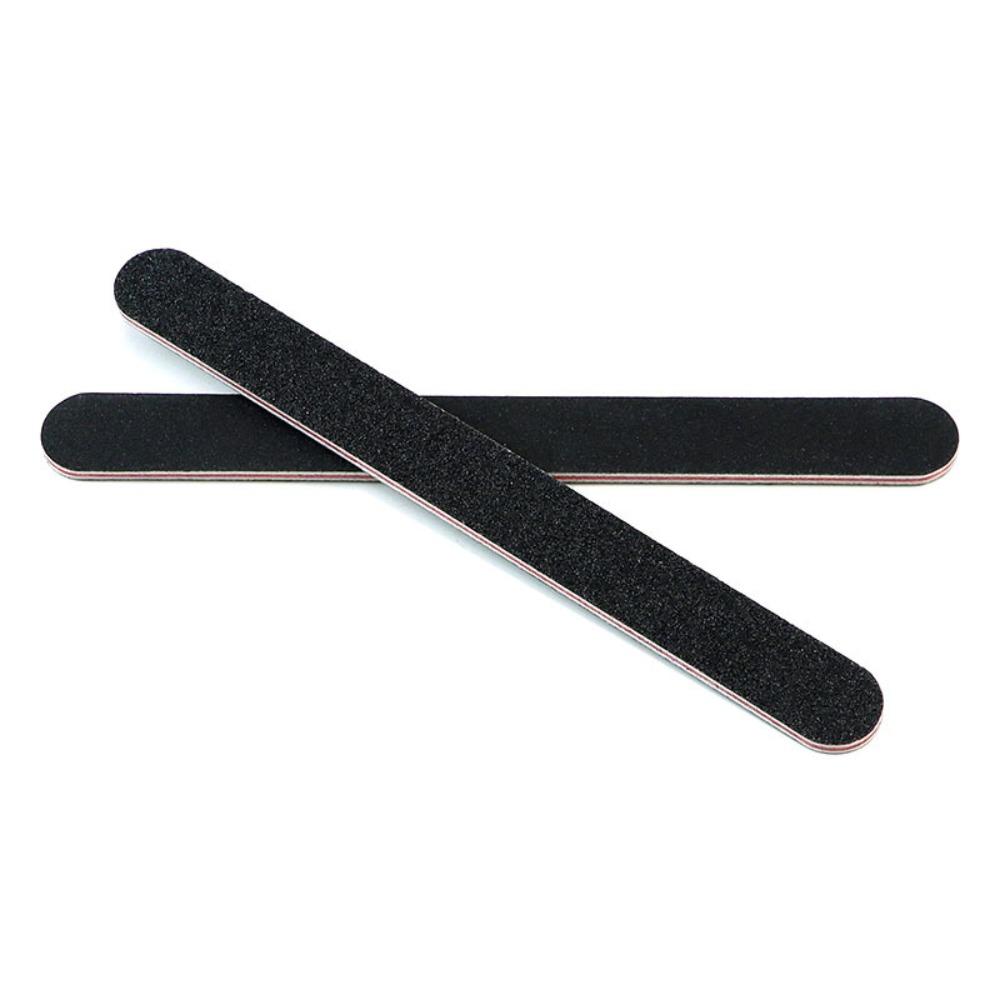25Pcs/Lot Grey Sandpaper Nail File 100/180 Double Sided Buffer Block Polisher Pedicure Manicure Nail Art Files Nails Accesorios
