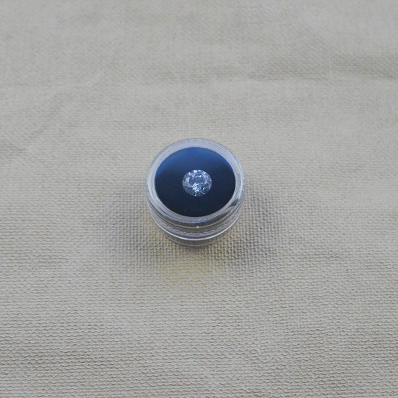 6 Stück Klarer Acryl-Edelsteinbehälter mit Schwammeinlage Klare Schmuck-Vitrine Aufbewahrungsbox