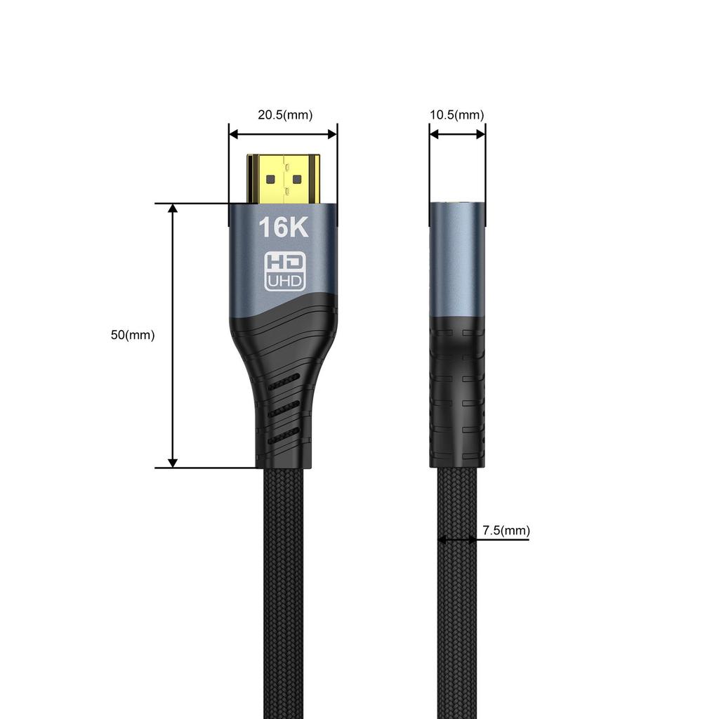 16K 60Hz HDMI 2.2 Male to Female Extension Cable for TV & Monitor
