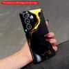 2DFlat Samsung Phone Case Golden Black Liquid Flow Phone Case Applicable To Galaxy S23 S24 S25ULTRA S26 A12 A14 A15 A16 A54 A55