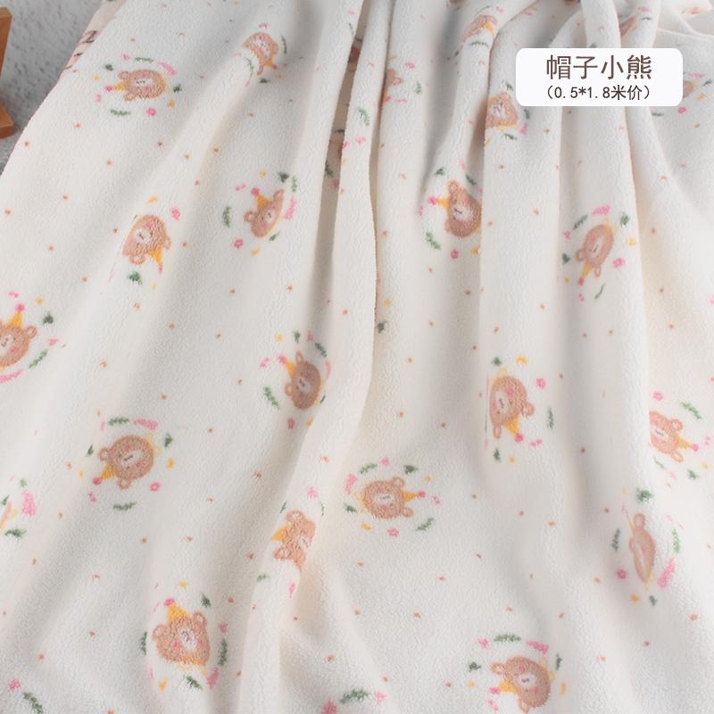 Polar Fleece Printed Cloth High Quality Velvet Clothing Super Soft Cotton Wool Blanket Plush Handmade Sewing Warm