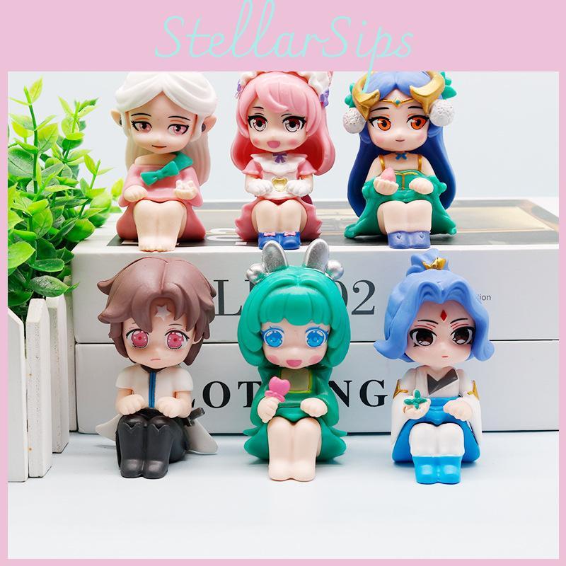 Honor Of Kings Diao Chan Sitting Posture Game Character Model For Desk Or Car Decor