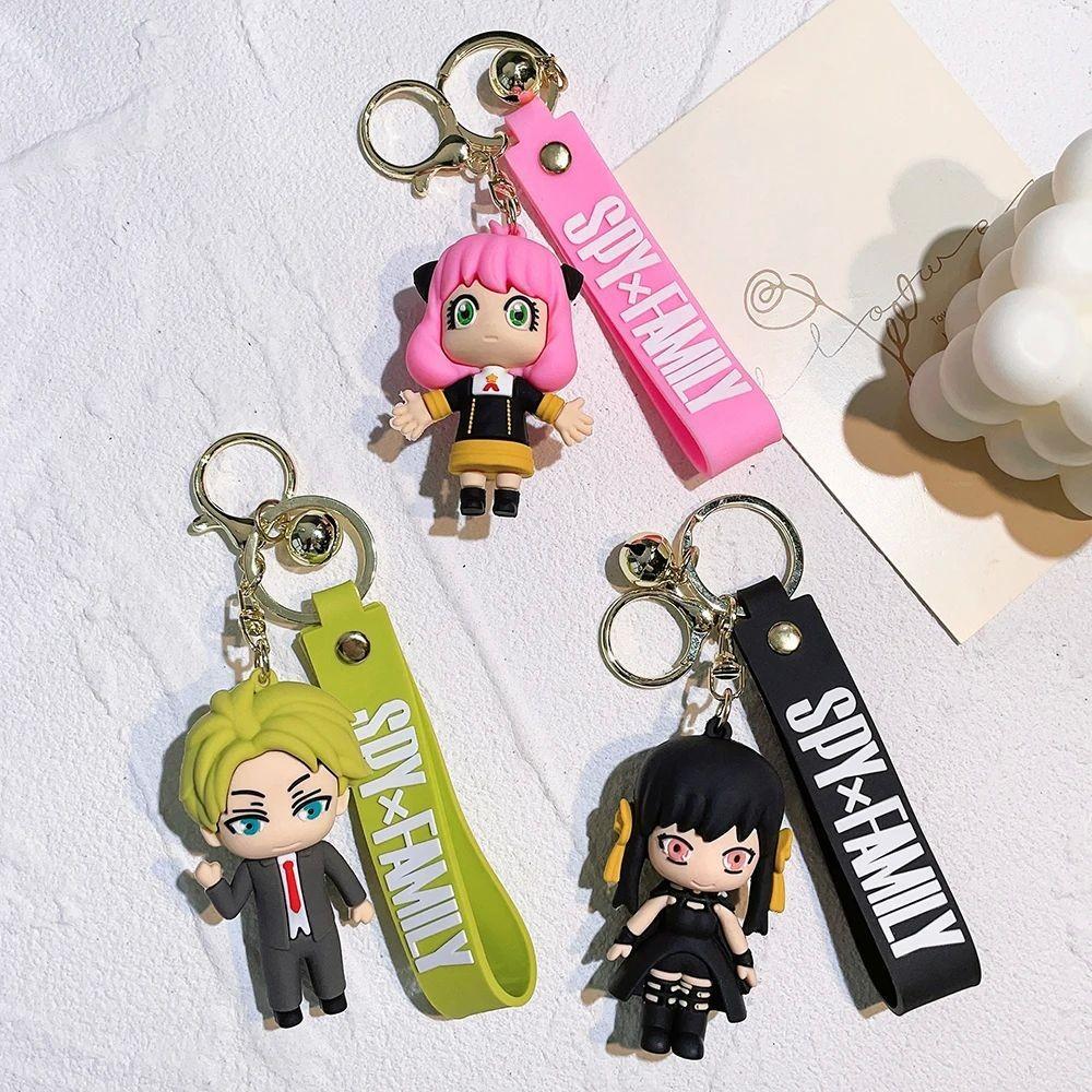 Adorable Spy Family Keychain Anya Figurines Silicone Model American Style Gift