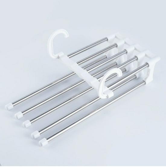Multi-layer Seamless Folding Pants Rack for Wardrobe Storage Single