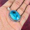 Blue Topaz Pendant, 925 Solid Sterling Silver Gemstone Jewelry, Handmade Pendant, For Thanksgiving