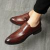 Large Size Spring New Men's British Style Business Dress Pointed Leather Shoes Men's Trend Foot Casual Men's Shoes