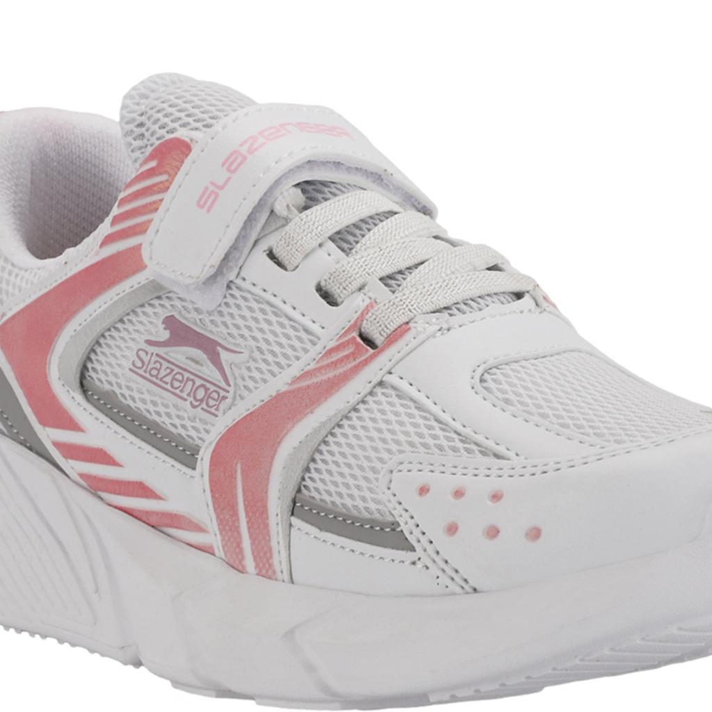 KENDALL-White/Pink Kids Sneakers