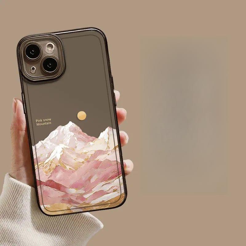 Snow Mountain of Sunrise Annapurna II Cell Phone Case For iPhone 17 16 15 11 12 14 13 Pro Max Mini XS XR 7 8 Plus Silica Cover