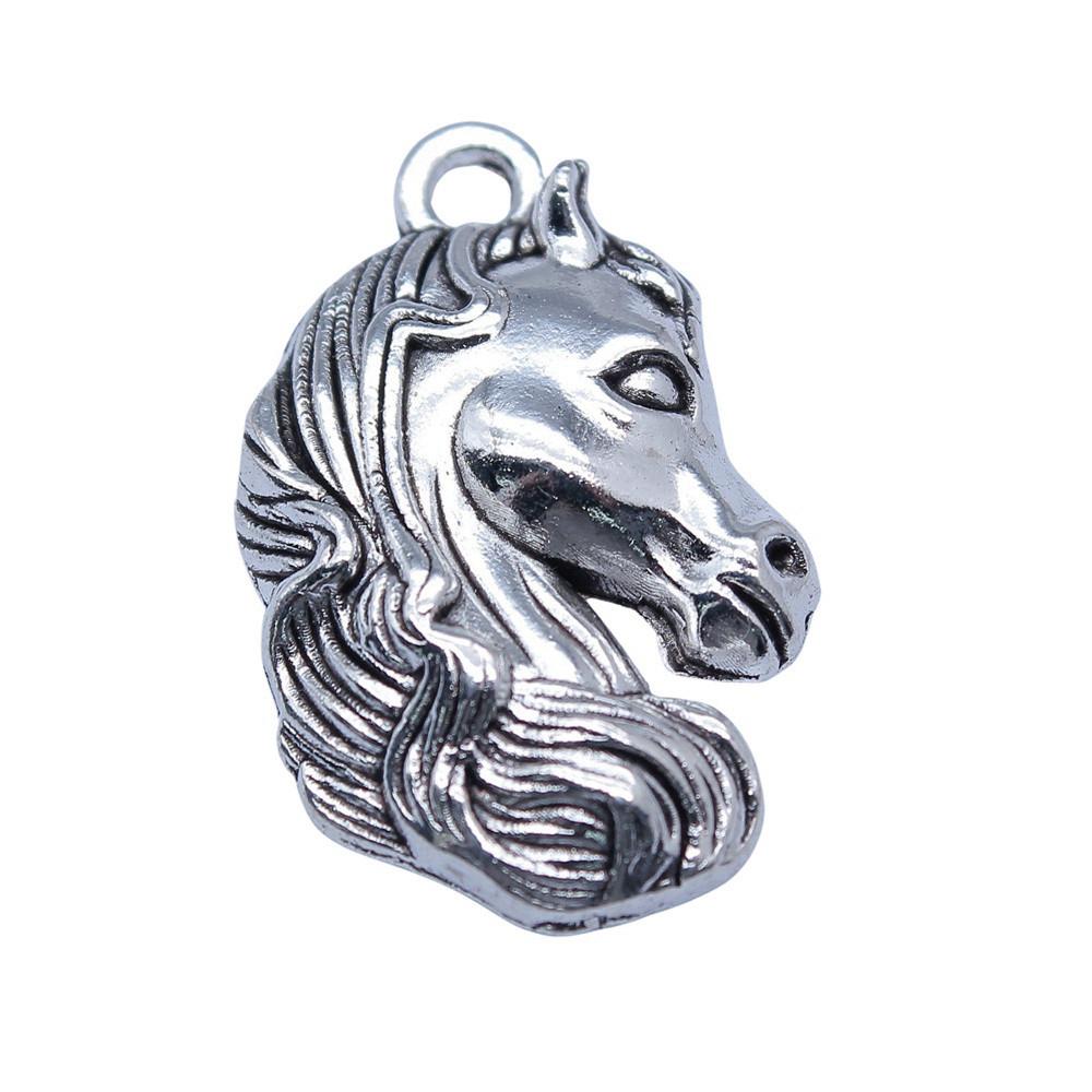 Antique Horse Pendants Metal Animal Charms For DIY Jewelry Handmade Craft Supplies