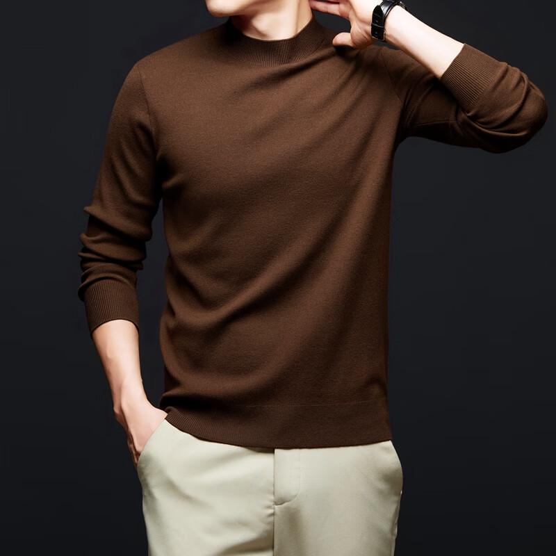 E-LITENG Pánský svetr s kulatým výstřihem YTMTST6868