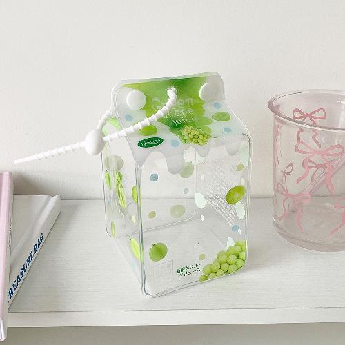 The New Millet Barwoo Storage Bag Transparent Coin Purse Canvas Headset Coin Doll Hanging Bag