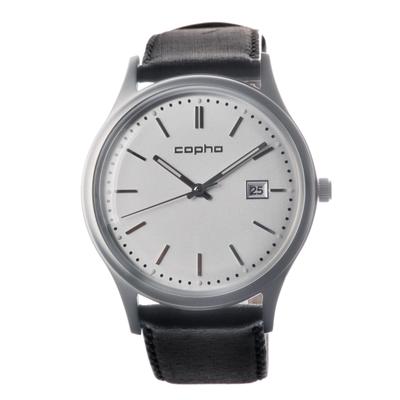 Sukienka Kopha Skandynawski Kwarc Oficjalnie SLIM CLASSIC Slim Biały x Zegarek, Design, Mechanizm Bateryjny, Importowany, 42, Pasek, Czarny, Męski