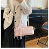 Women's Faux Leather Bowknot Underarm Bag Korean Small Square Shoulder Clutch Fashionable Handbag