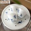 2pc/set Pure Hand-painted Butterfly Orchid Teacup Single Master Cup Small Flower Meditation Cup Set of Cups Mugs Kung Fu Teaware