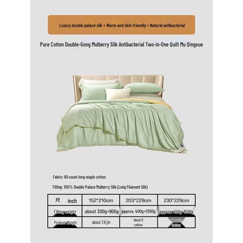 FUANNA Mulberry Silk All-Season Duvet Set