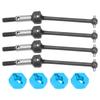 CVD Metal Drive Shaft Transmission Axle with Adapter for Sakura D3 XIS S TB03 TB03D TB03RBlue