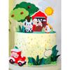Farm Animal Cake Decoration Farm Animal Birthday Decoration Cow Pig Chick for Farm Animal Baby Shower Birthday Party Decorations