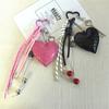 Woven Rope Braided Rope Car Keyrings Leather Handmade Heart Keychain  Girls Couple Girlfriends
