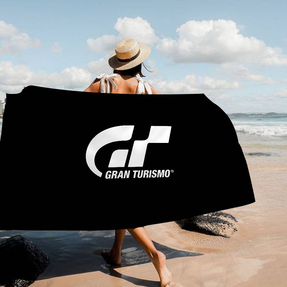 G-Gran-Turismo Bath Towel Microfiber Soft Water Absorbing Breathable For Girl Kids Decorative Cartoon Beach Towel