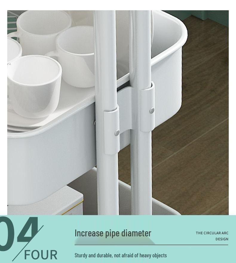 Three-Tier Beauty Salon Storage Cart for Hair and Spa Tools