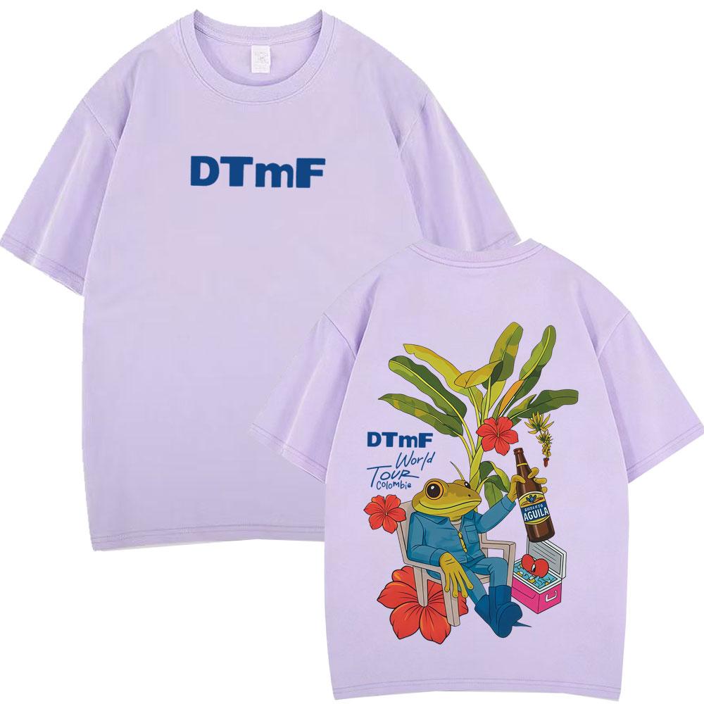 Rapper Bad Bunny Debi Tirar Mas Fotos DTMF World Tour T Shirts Mens Women Vintage Tshirt Hip Hop High Quality Loose Tshirts