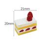 Hot Sale New 3d Artificial Mousse Crepe Cake Design Miniature Dessert Resin Charms for Keyring Bag Shoes