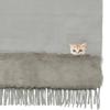 Paul Joe Fur Scarf Cat Motif Gray 44586 &