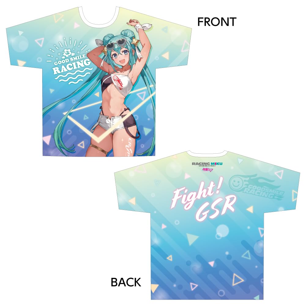 Racing Miku 2023 Tropical Ver. Full Graphic T-Shirt (XL)