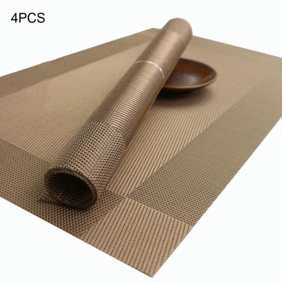 4Pcs/Set Anti-slip Thermal Insulation Placemat Pad Dining Table Mat Accessory