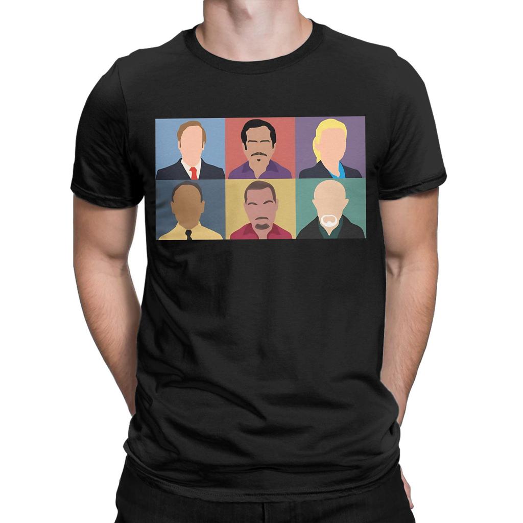 Vintage Justice Scale Graphic 100% Cotton T-Shirt Better Call Saul Tops Tees For Men