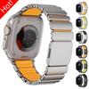 Cinturino Magnetico in Acciaio Inossidabile + Silicone per Apple Watch Ultra 3/2 49mm Serie 11 10 46mm Cinturino per Iwatch 9 8 7 6 SE 5 45mm 44mm